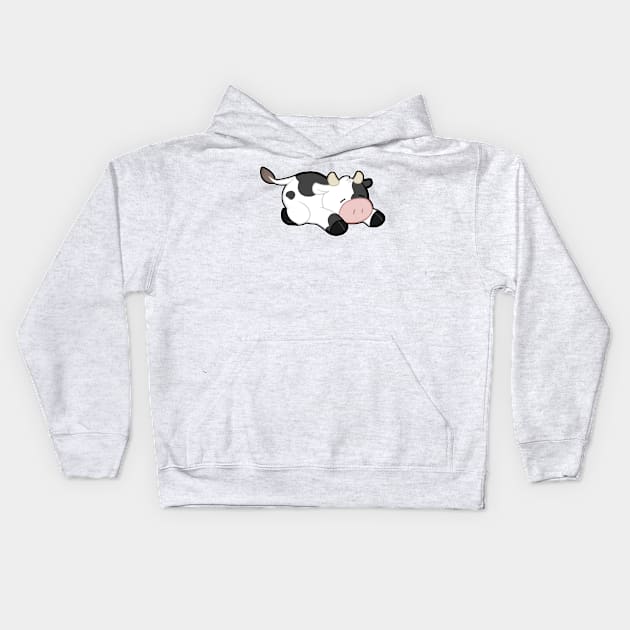 Sleepy Cow Kids Hoodie by MissOstrich